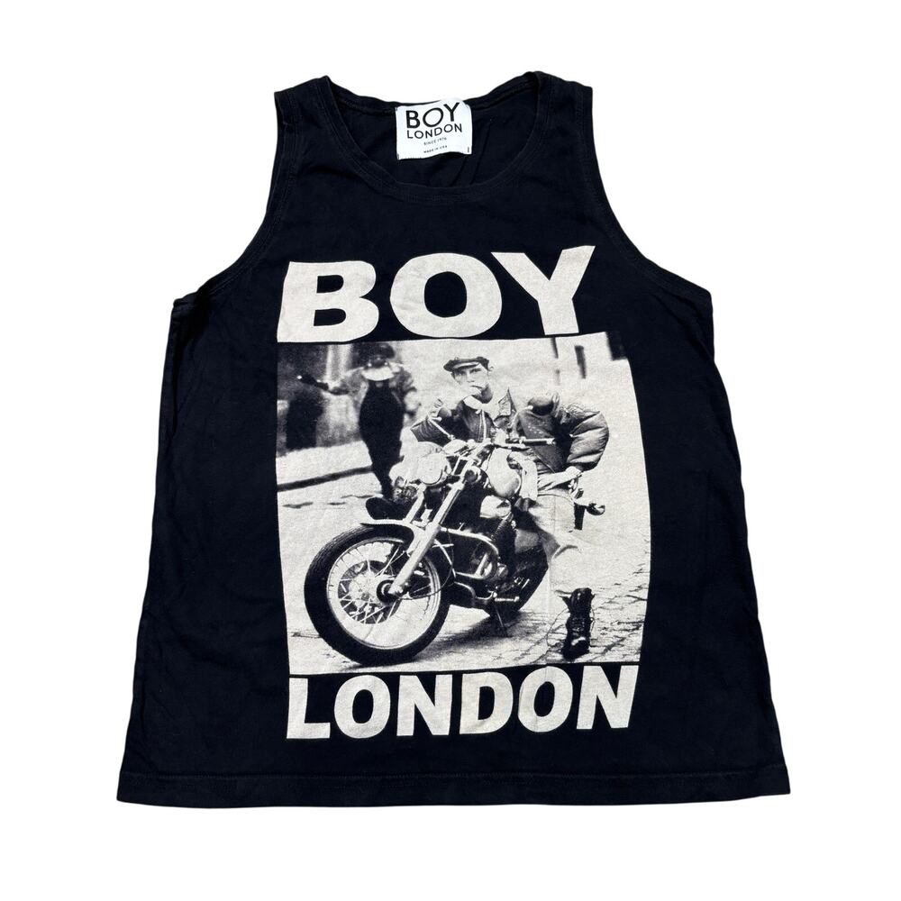Boy London Motorcycle Biker Photo Tank Men's Small Streetwear
